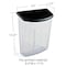 Azar Displays Outdoor Wall Mount Brochure Holder w/Lid Clear Frost 9.5"Wx13.25"H, PK2 252960-2PK - alternate 2